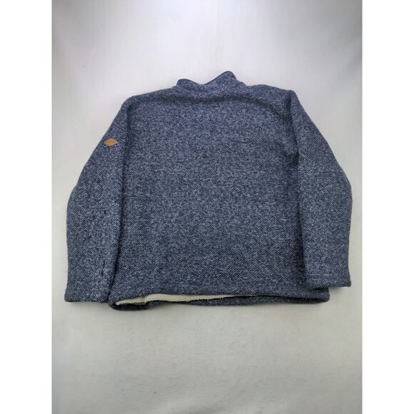Orvis Classic Collection 1/4 Zip Pullover Sweater Size L Blue Fleece - Picture 2 of 10